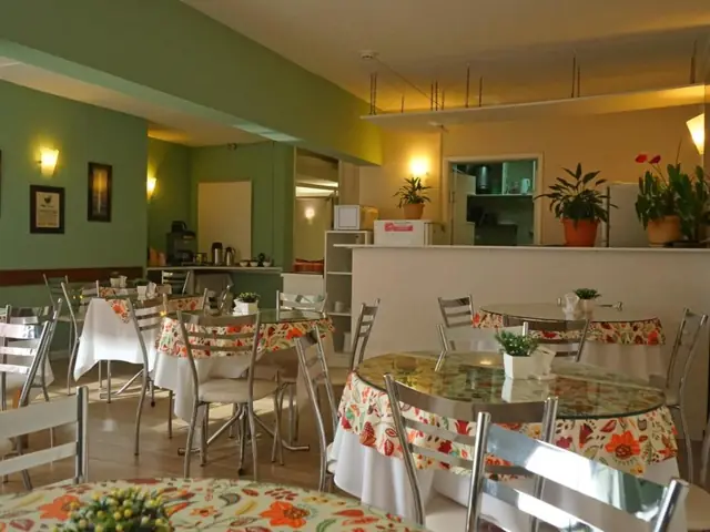 Salón del desayuno del De la Plaza Hotel